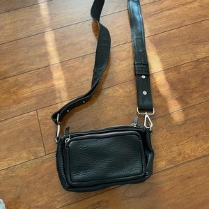 From asos, moto-purse, 3 pockets, adjustable strap